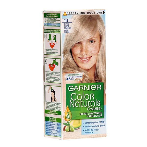 Extra Light Natural Ash Blond Shade 111 کیت رنگ مو گارنیر 111 40 میلی - Image 1
